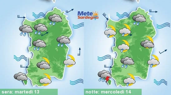 Meteo sardegna 9 - Imminente peggioramento, possibili nevicate oltre 500 metri