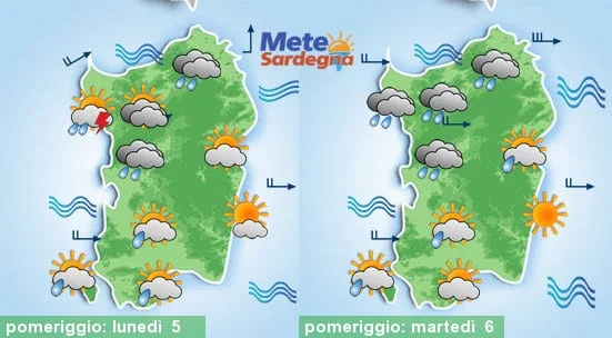 Meteo sardegna 1 - Meteo settimana: serie di perturbazioni, tanta pioggia