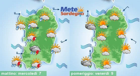 Meteo sardegna 2 - Altre piogge e più freddo, ma nel weekend forte rialzo termico