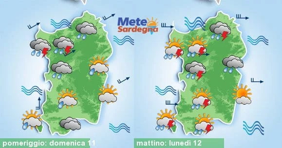 Meteo sardegna 3 - Tra domenica e lunedì nuovo intenso peggioramento meteo