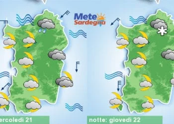 Meteo sardegna 6 350x250 - Sabato peggioramento meteo, migliora a Pasqua. Sole a Pasquetta