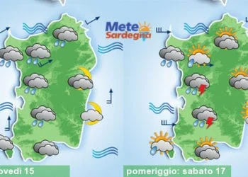 Meteosardegna 1 350x250 - Sabato peggioramento meteo, migliora a Pasqua. Sole a Pasquetta