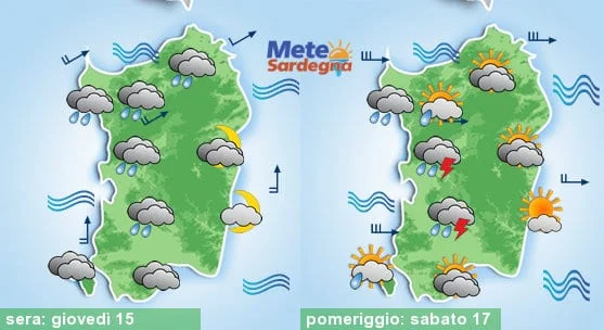 Meteosardegna 1 - Conferme su maltempo da giovedì, poi colpo di coda d'Inverno