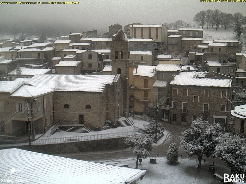 ollolai - Centri montani della Barbagia imbiancati, ma il meteo migliorerà