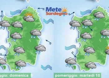 Meteo sardegna 1 350x250 - Temporali sino a giovedì, poi meteo in miglioramento