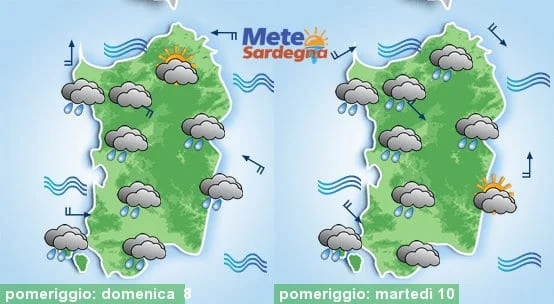 Meteo sardegna 1 - In arrivo una serie di forti perturbazioni