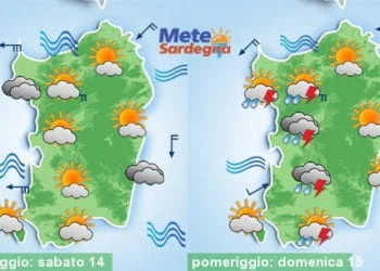 Meteo sardegna 5 350x250 - Temporali sino a giovedì, poi meteo in miglioramento