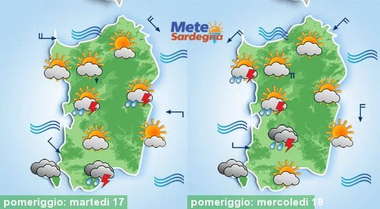 Meteosardegna 1 - Meteo settimana: alto rischio temporali