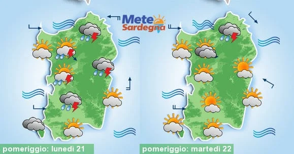 Meteo sardegna 8 - In atto peggioramento meteo, ma in settimana verrà l'estate