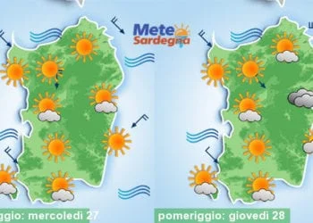 Meteo sardegna 11 350x250 - Nuova ondata di caldo da metà settimana