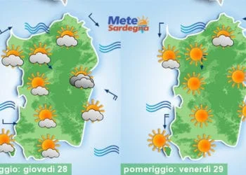 Meteo sardegna 12 350x250 - Una settimana di bel tempo, grazie all'Anticiclone delle Azzorre