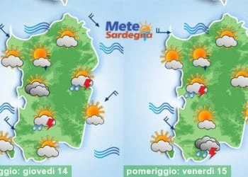 Meteo sardegna 5 350x250 - Nuova ondata di caldo da metà settimana