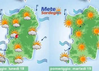 Meteo sardegna 6 350x250 - Nuova ondata di caldo da metà settimana