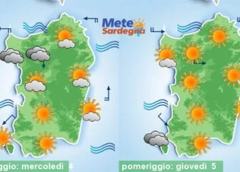 Meteo sardegna 1 350x250 - Nuova ondata di caldo da metà settimana