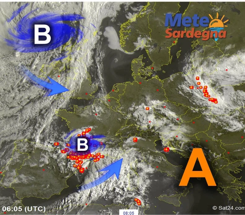 Meteo sardegna 4 - Via l'afa, spazzata via da forti venti e qualche temporale