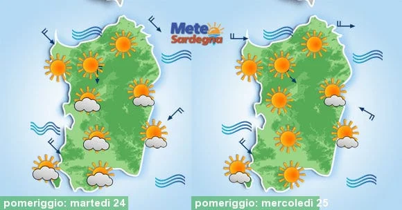 Meteo sardegna 6 - Maestrale porta giù la temperatura, bel tempo in settimana