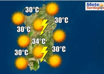 meteo sardegna 350x250 - Meteo soleggiato nel fine settimana, ma a Ferragosto rischio temporali