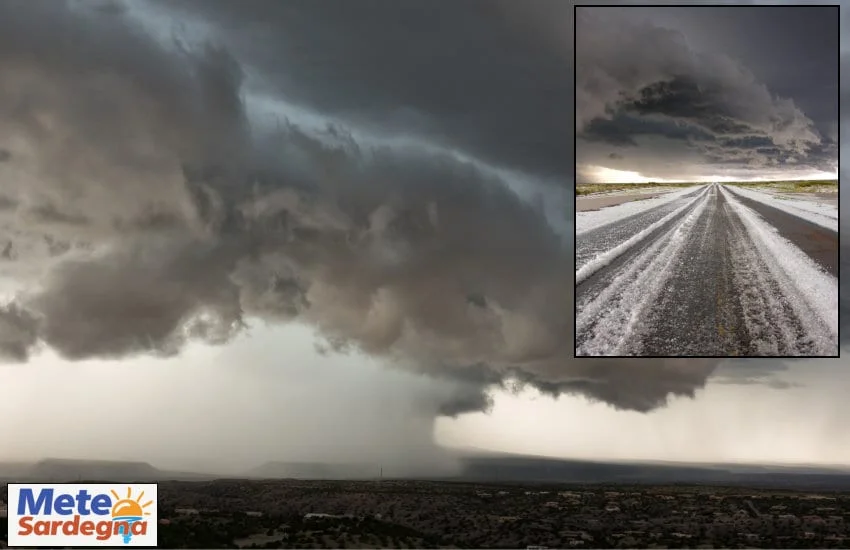 sardegna grandine 1 - Meteo Sardegna, temporali con grandine anche oggi pomeriggio