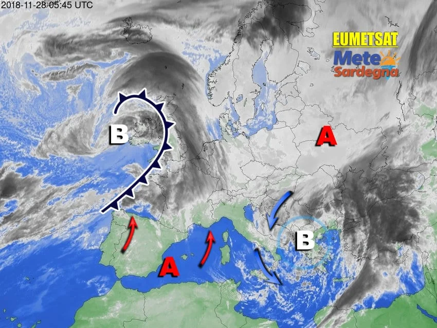 Meteosat Sardegna 1 1 - Temporaneo miglioramento meteo