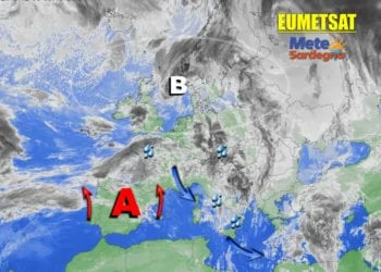 Meteosat Sardegna 350x250 - Alta Pressione, meteo primaverile