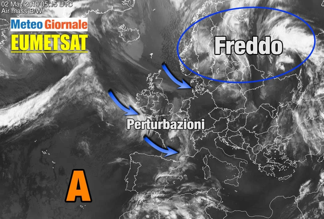 Meteosat - Meteo weekend: irruzione fredda