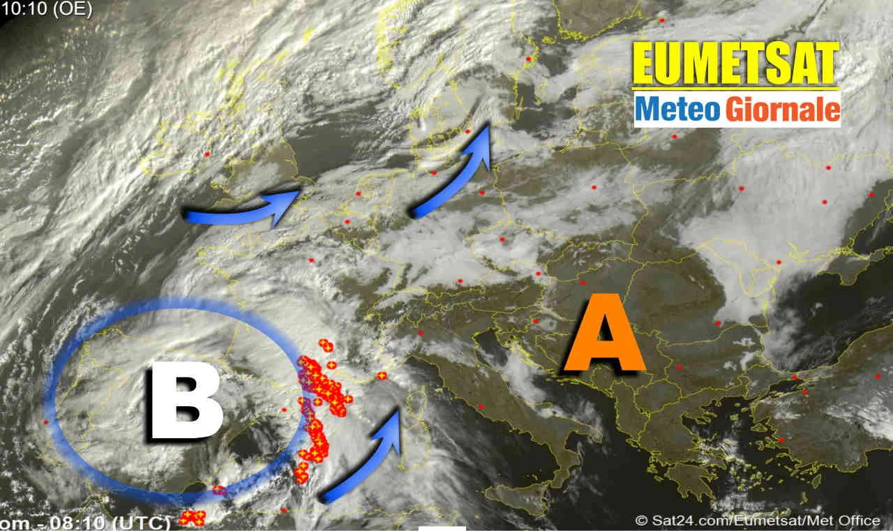 meteosat 2 - Confermato peggioramento in serata