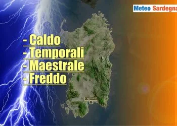 arriva una perturbazione 350x250 - In Sardegna meteo in peggioramento per una serie di perturbazioni