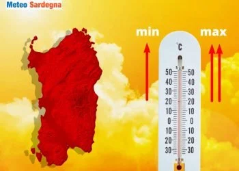 aumento della temperatura in sardegna