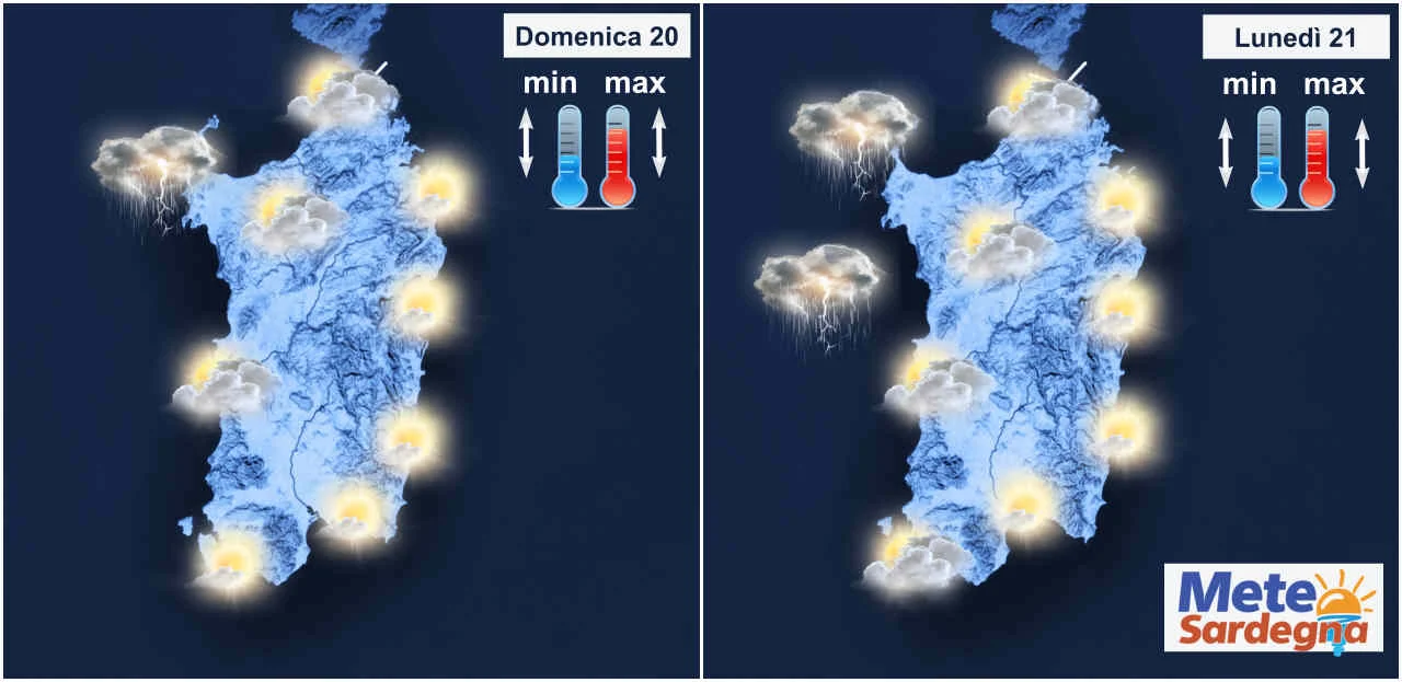 meteo prossimi giorni sardegna con un graduale peggioramento 1 - Cambiamento meteo progressivo. Fine del caldo? Tornano i Temporali