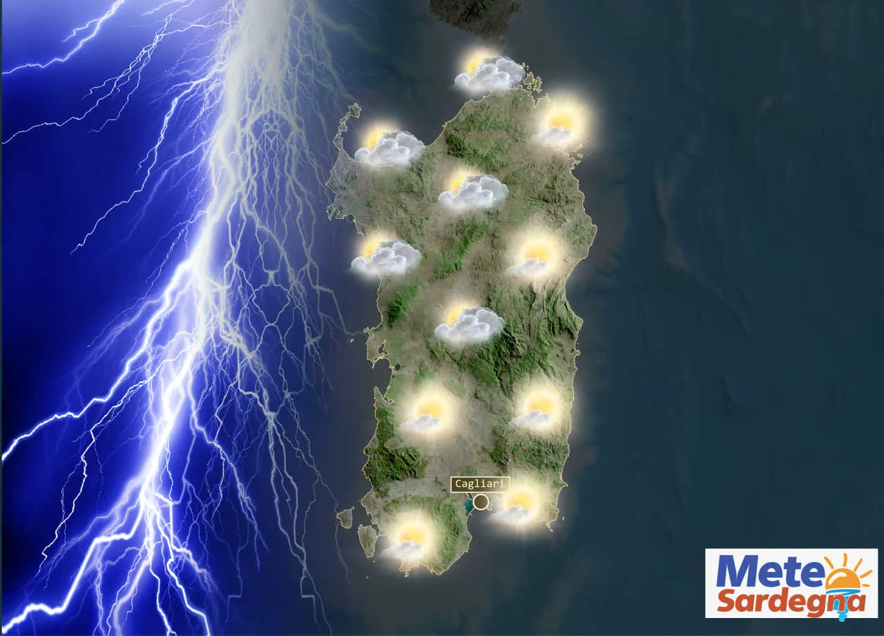 meteo tardo estivo in sardegna con temporali sparsi - Meteo dei Tropici in Sardegna: caldo e temporali d’Africa. Giovedì 34 gradi