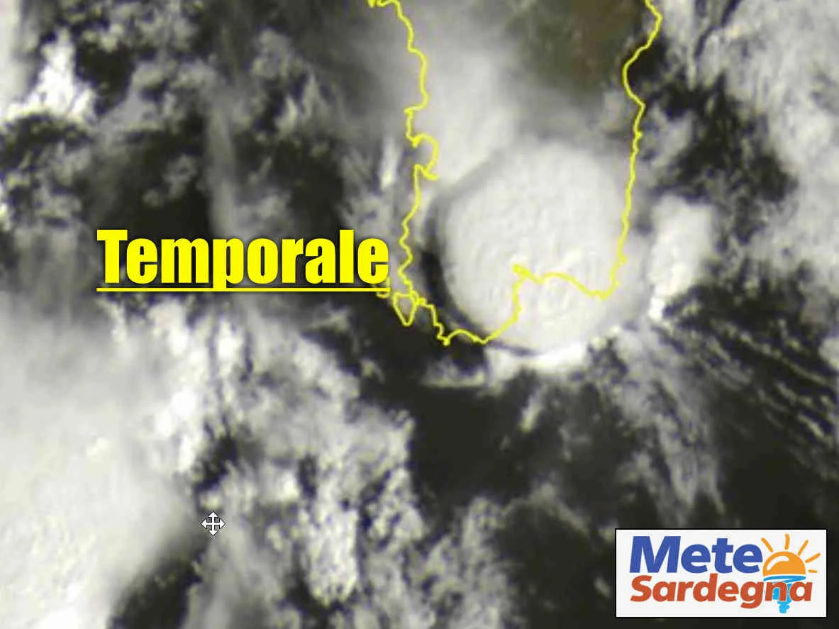 meteosat temporale cagliari - Temporale su Cagliari, vista Meteosat della forza della natura