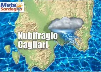 nubifragio su cagliari 350x250 - Temporale nella zona di Cagliari, come mai? Evoluzione meteo della giornata