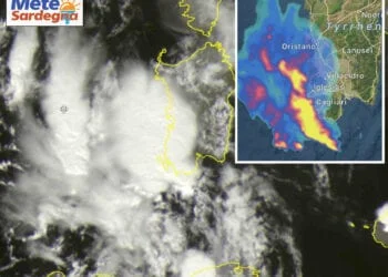 super temporale verso sardegna 350x250 - Sardegna, tornano le nebbie da inversione termica. Meteo simil tropicale: foto