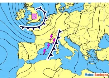 evoluzione meteo generale in sardegna