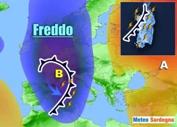 meteo in sensibile peggioramento in sardegna 350x250 - Meteo Nuoro, burrasche, freddo, maltempo. Inverno