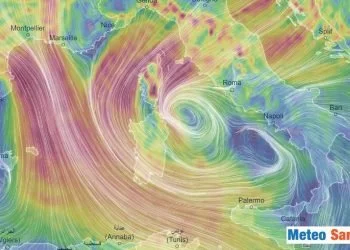 Ciclone verso la Sardegna