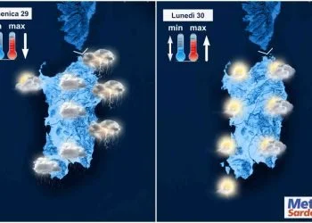 Meteo prossimi giorni Sardegna.