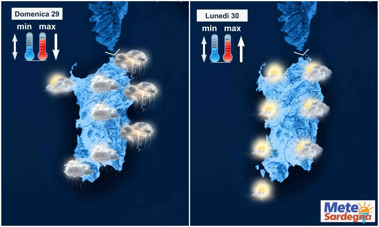 meteo prossimi giorni sardegna 1 - SARDEGNA, meteo in miglioramento, poi nuovo ciclone, ma freddo in settimana