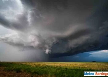 Meteo avverso in Sardegna. Foto a scopo editoriale, di repertorio.