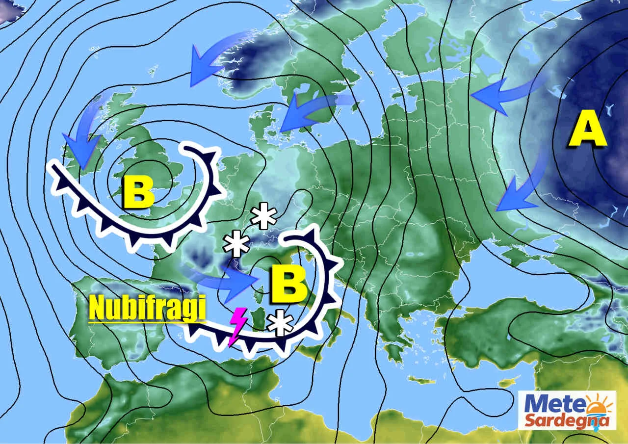 sardegna meteo prossimi giorni - SARDEGNA, meteo torna il MALTEMPO, ma con FREDDO. Neve forte sui rilievi