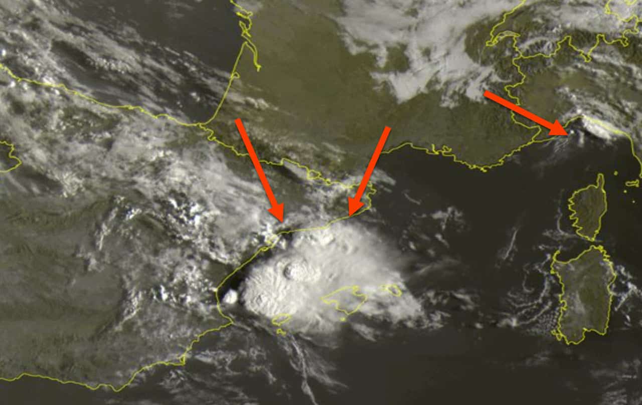 meteosat 8 30 - Meteo Sardegna, ecco i primi temporali marittimi