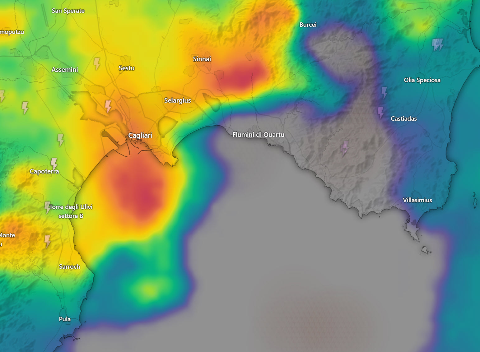 2024 10 08 17 19 00 - Meteo CAGLIARI, improvviso Temporale. Nubifragio nel Sulcis Iglesiente